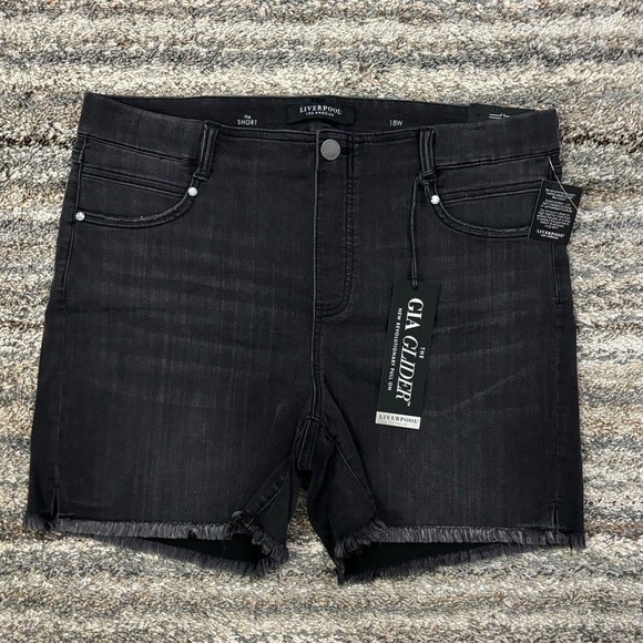Liverpool Gia Glider Pull-On Shorts Sz 18W NWT | Liverpool Pull-On Mini Shorts - Picture 1 of 14